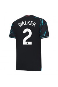 Fotbalové Dres Manchester City Kyle Walker #2 Třetí Oblečení 2023-24 Krátký Rukáv